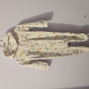 Child of Mine Cream One Piece with Animal Print